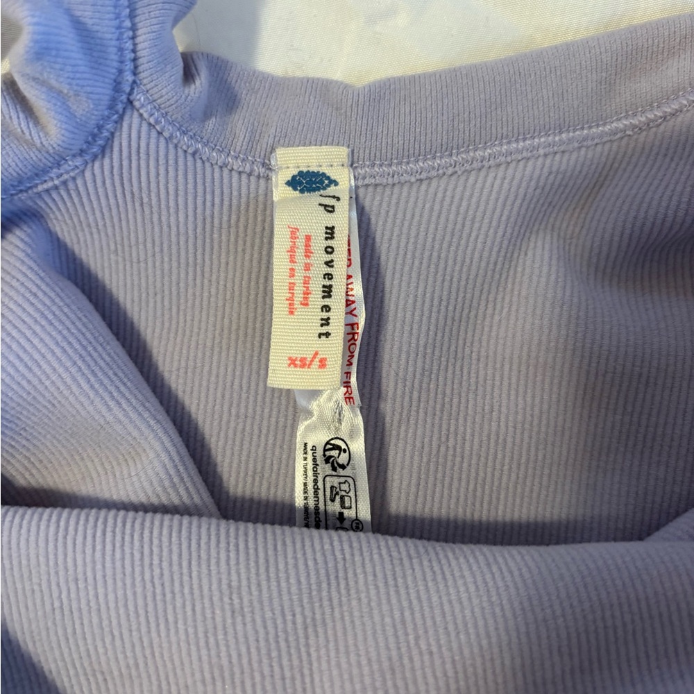 FP Movement Lavender Ribbed Crop Tank XS/S - Picture 4 of 5